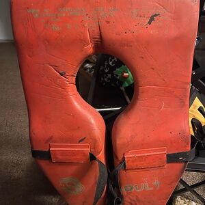 Vintage Orange Life Jacket